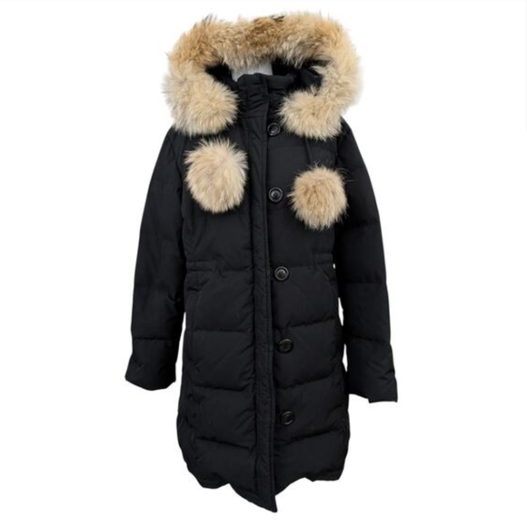 Gallery Jackets & Blazers - Gallery down filled puffer coat with coyote fur